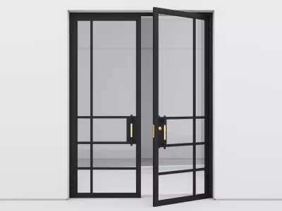 Aluminium door 220 3D model