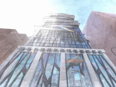 Hostel design 3D model