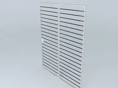New white gate Free 3D model