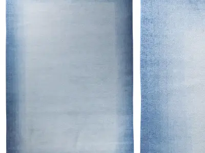 Bamboo and Wool Border Blue 3D model