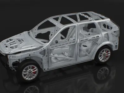  SUV Car Frame Structure with Chassis 