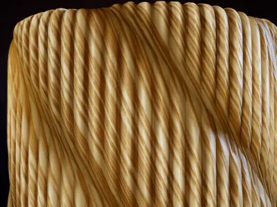 Seamless PBR Rope Material Textures Texture
