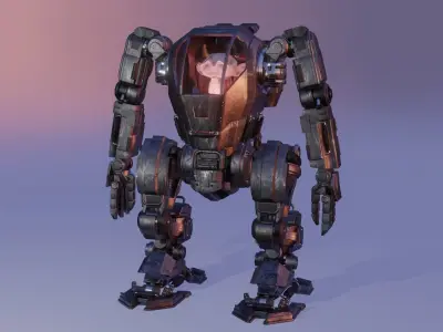 War Machine Sci-fi Robot  ATMOS-41 3D model