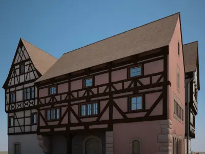 Medieval Houses V 3D model