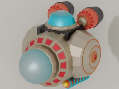 Space Ships Packs Low Poly Low-poly 3D model