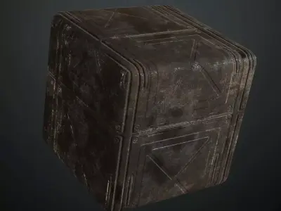 Industrial Dirty Metal Plate PBR Seamless Texture