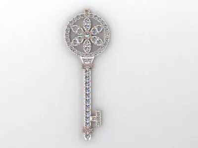 each door key pendant 3D print model