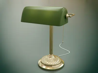 Banker Lamp - Emeralite 3D model