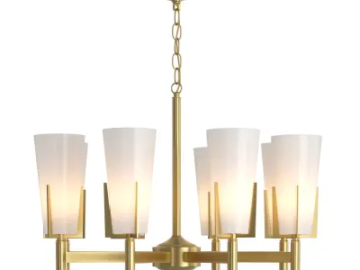 Hetel Fabricio Lux Meduza Antonia chandeliers Low-poly 3D model
