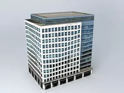 50 Bank Street, London Free 3D model