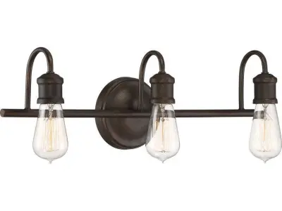 Okehampt Light Bronze Vanity Light 3D model