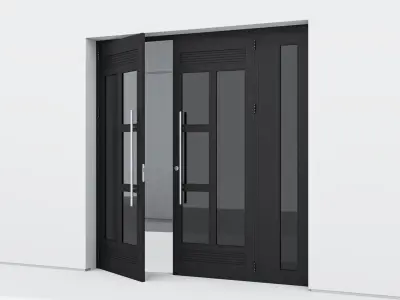 Aluminium door 200 3D model