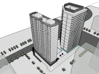 vacation spot-Resort-Fashion Leisure Hotel-0215 3D model