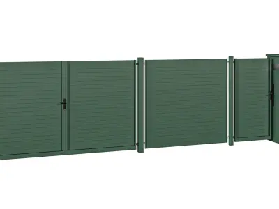 Collection of Gate Window and Door 3D model