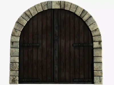 Medieval Door  Low-poly 3D model