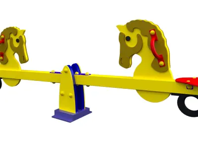 Children swing Horse 3D model