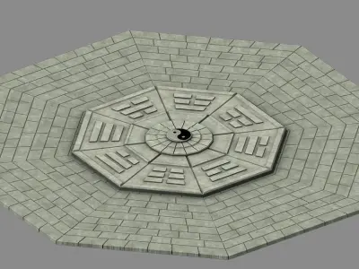 Fairy Mountain - gossip - platform 3D model