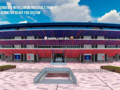 New Camp Nou - Viral YT Video - City not included 3D model
