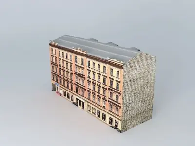 Riga Brivibas street Free 3D model