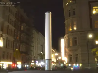 Street Light 10 Galvanized 180mm Low-poly 3D model