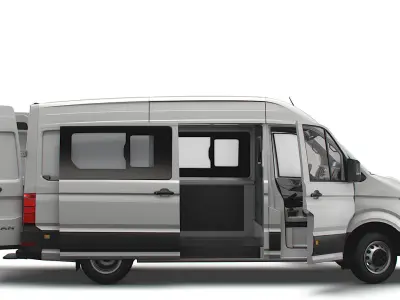 MAN TGE Combi L2H2 HQ Interior 2023 3D model