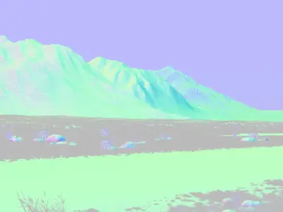 Field road production 3D model