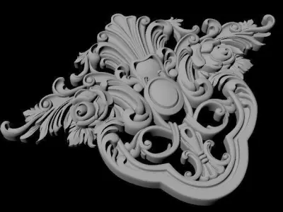 dekor ornate ornament 3D model 14