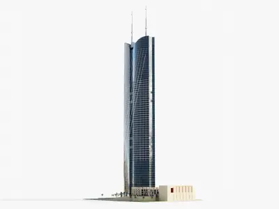 Rafal tower - saudi arabia 3D model