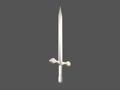 Cartoon Sword v1 007 Low-poly 3D model
