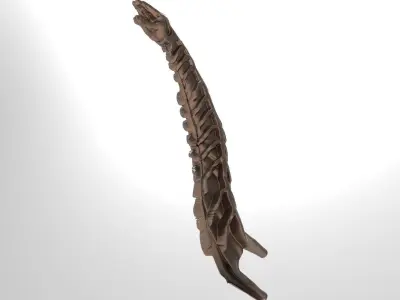 Metal Snake Tower Rod 1 3D model