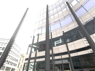 Concrete Pole with Ladder - Object 050 Low-poly 3D model