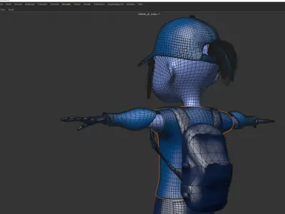 MASCOT CHARACTER Low-poly 3D model