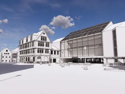 old europe streets 3 3D model 3D model