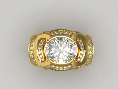 jewellery ring jr00095 3D print model