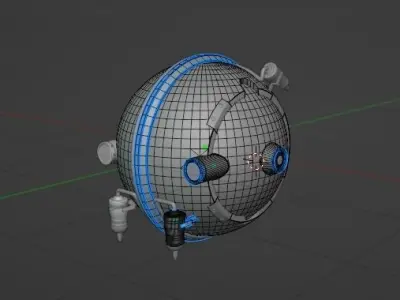 Sci-fi Drone 3D model