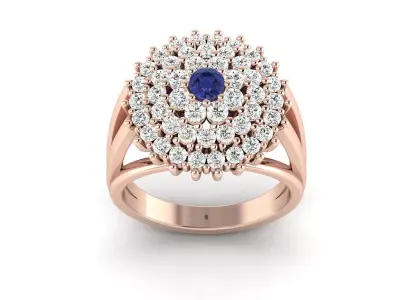 solitaire ring 3dm stl render detail  3D print model