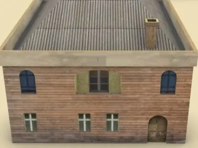 10 house ideas Low-poly 3D model