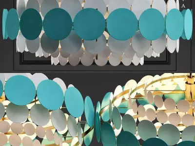 Doria Leuchten hanging lamp 3D model