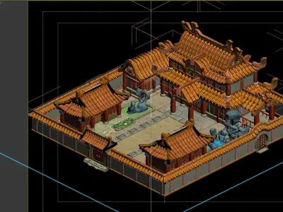 Ancient Architecture 3D model 21