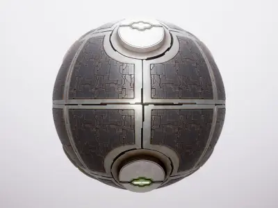 PBR Sci-Fi Spaceship Texture 13 Low-poly 3D model