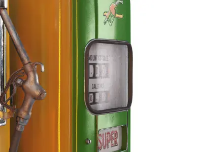 Vintage Gas Pump 3D model
