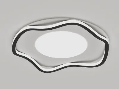 Minimaslist cloud shape ceiling lamp 3D model