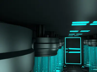 Sci Fi Interior 3D model 27