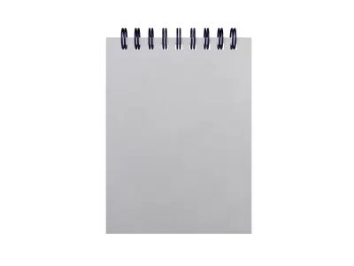 Notebook Pad With Spiral v2 002 Low-poly 3D model