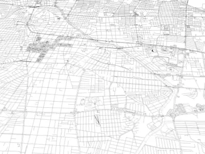 Leon City 2021 GIS 3d model Low-poly 3D model