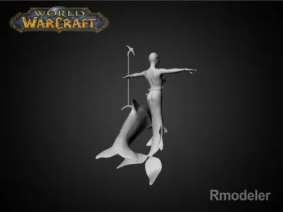 Mermaid April 3D model