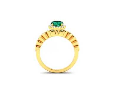 Women Ring  Render 3dm STL OBJ FBX Details 3D print model 189