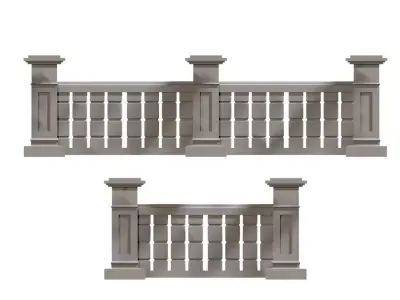 3D Concrete Balustrade 3D print model