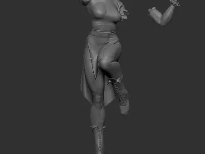 Street fighter Chun li 3D print model