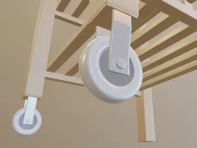 Wooden Cart 3D model